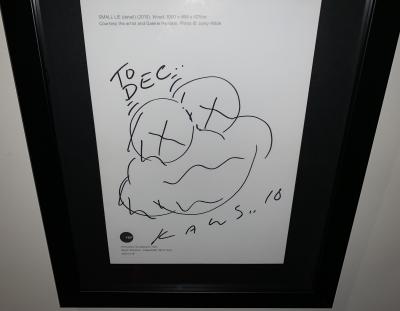 KAWS - Small Lie Face, 2016 - Signed drawing 2