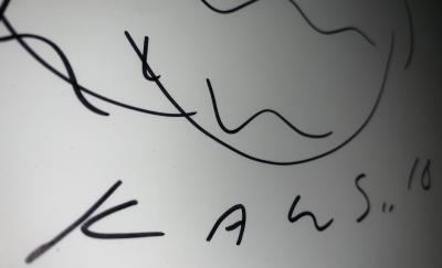 KAWS - Small Lie Face, 2016 - Signed drawing 2