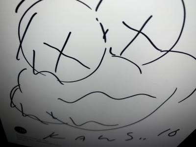 KAWS - Small Lie Face, 2016 - Signed drawing 2