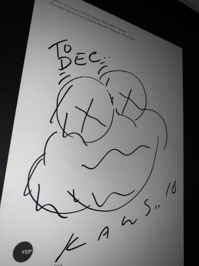KAWS - Small Lie Face, 2016 - Signed drawing 2