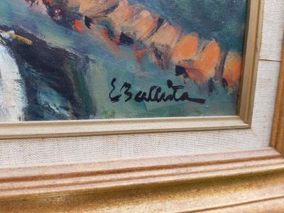Eric BATTISTA - Entrée du port de Sète vu du Mont Saint Clair - Huile sur toile 2