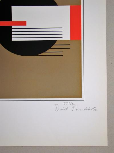 Erich BUCHHOLZ - Composition, 1922 / 71 - Sérigraphie originale signée et datée 2