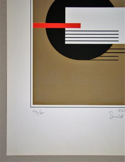 Erich BUCHHOLZ - Composition, 1922 / 71 - Sérigraphie originale signée et datée 2