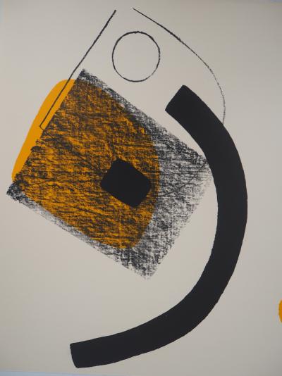 Berto LARDERA : Monde libre et clos - Lithographie originale signée 2