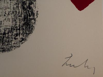 Berto LARDERA : Monde libre et clos - Lithographie originale signée 2