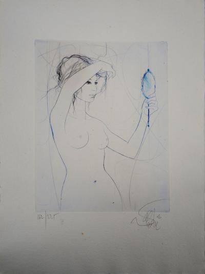 Jean Baptiste VALADIE : Nu se coiffant - Gravure Originale Signée 2