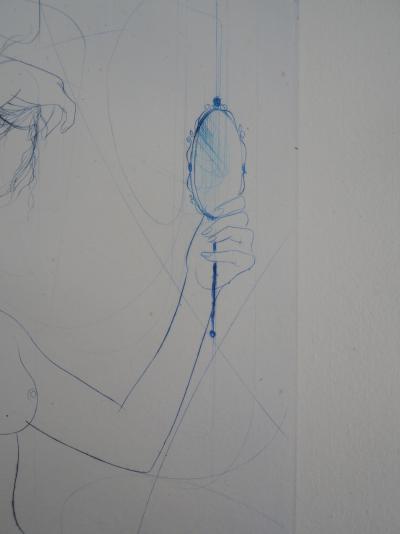 Jean Baptiste VALADIE : Nu se coiffant - Gravure Originale Signée 2