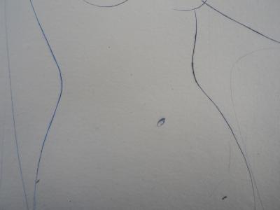 Jean Baptiste VALADIE : Nu se coiffant - Gravure Originale Signée 2