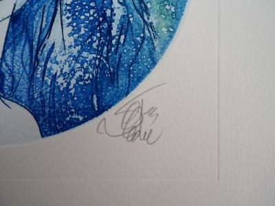 Jean Baptiste VALADIE : Le foulard bleu - Gravure Originale Signée 2