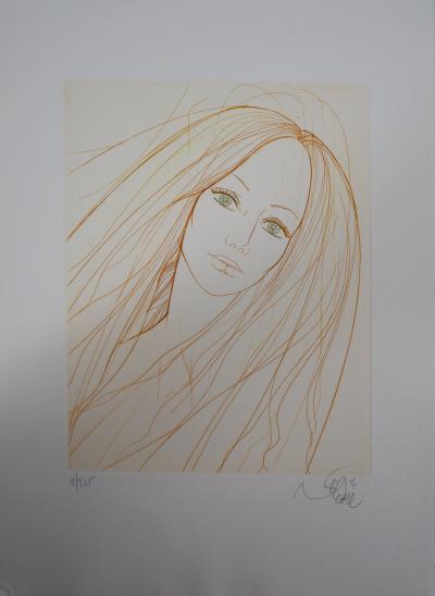 Jean Baptiste VALADIE : Green Eyes - Gravure originale signée 2