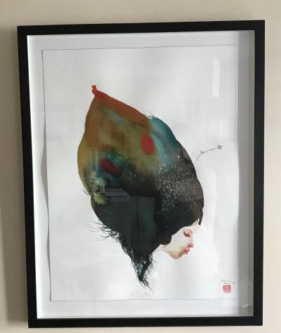 David CHOE - Portrait - Peinture originale signée 2