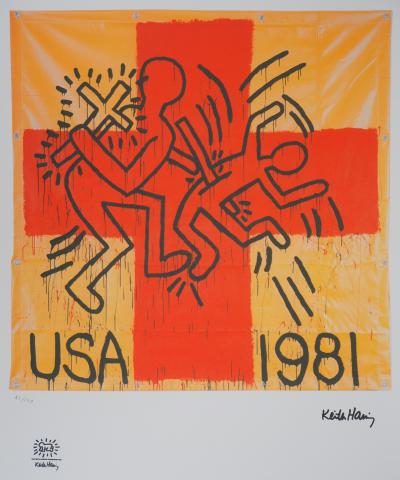 Keith HARING (d’après) - Exorciste (USA 1981) - Sérigraphie 2