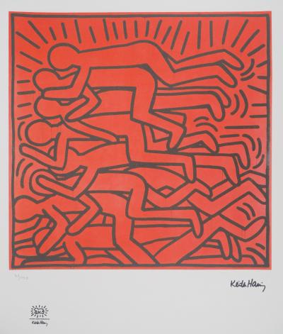 Keith HARING (d’après) - Amour réciproque - Sérigraphie signée 2