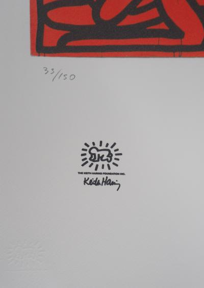 Keith HARING (d’après) - Amour réciproque - Sérigraphie signée 2