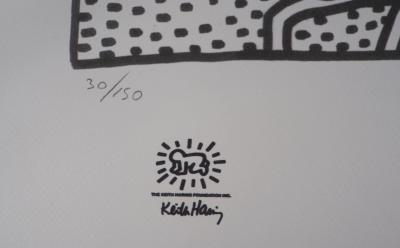 Keith HARING (d’après) - Vanité au crane - Sérigraphie 2