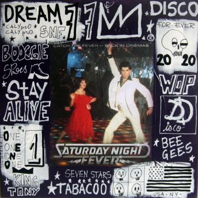 SPACO - Disco night fever, 2020 - Technique mixte sur toile 2