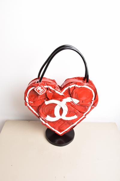 Norman Gekko - Crushed Chanel handbag, 2019 - Sculpture 2