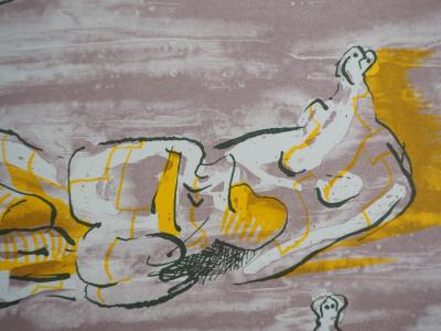 Henry MOORE : Trois nus couchés - Lithographie originale 2