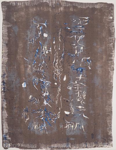 Zao WOU-KI : Composition - 1958 - Lithographie originale 2