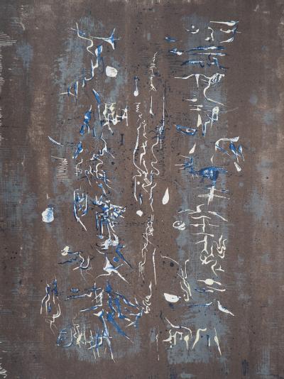 Zao WOU-KI : Composition - 1958 - Lithographie originale 2