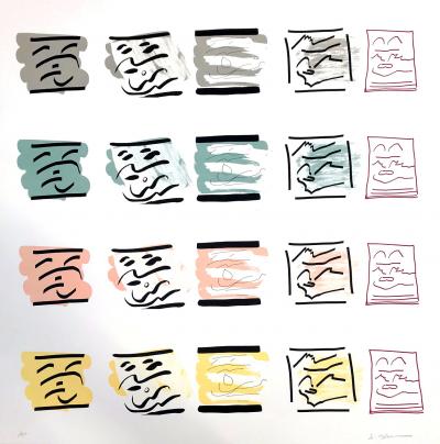 Jessica STOCKHOLDER - Aspect Syllabary : Landscape, 2015 - Lithographie signée au crayon 2
