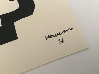 Eduardo Chillida - Composition for the Carl Van ser Voort Gallery, 1975 - Lithograph 2