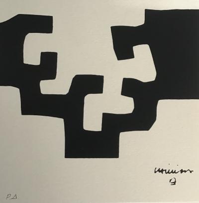 Eduardo Chillida - Composition pour la galerie Carl Van ser Voort, 1975 - Lithographie 2