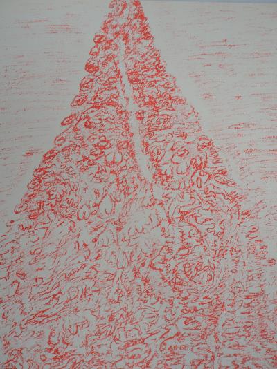 Henri MICHAUX : Pyramide (accumulation), 1958 - Gravure originale 2