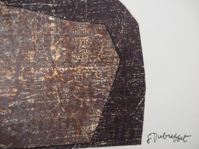 Jean DUBUFFET : Totem (Moaï), 1958 - Lithographie originale signée 2