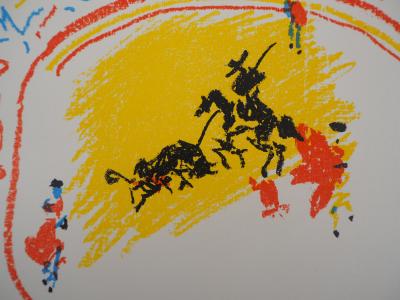 Pablo PICASSO : La Petite Corrida - 1958 - Lithographie originale signée 2