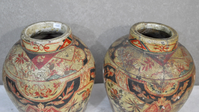 Iran, Perse - Paire de vases ou urnes Funéraires, fin du XVIIIe siècle 2