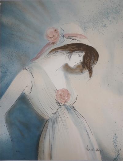 Bernard CHAROY: Femme au chapeau - Lithographie Originale Signée 2