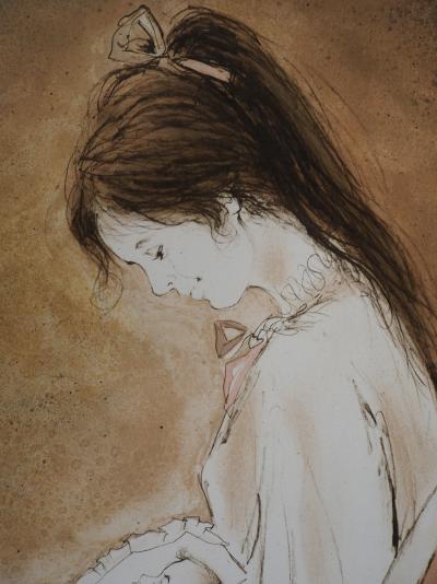 Bernard CHAROY: Maternity, Sweet Nap - Original signed lithograph 2