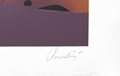 Jean Paul DONADINI : Cygnes en harmonie - Lithographie originale signée 2