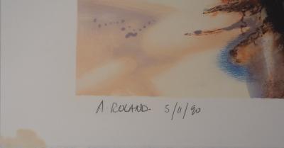 Daniel GELIS : Paysage de Provence - Lithographie Originale Signée 2