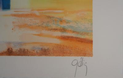 Daniel GELIS : Paysage de Provence - Lithographie Originale Signée 2