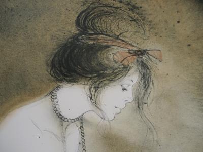 Bernard CHAROY : Dominique au collier - Lithographie Originale Signée 2