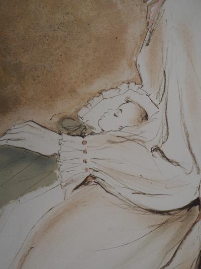 Bernard CHAROY : Maternité : Douce sieste - Lithographie Originale Signée 2