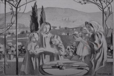 Maurice DENIS - La Terrasse, C. 1924 - Original lithograph 2