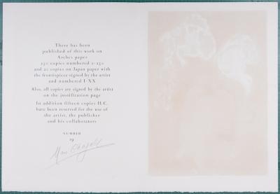 Marc CHAGALL - Moïse et les tables de la loi, 1966 - Lithographie originale 2