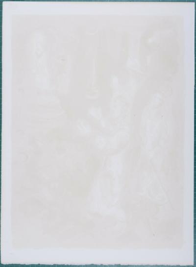 Marc CHAGALL -  Moïse et Aaron avec le pharaon, 1966 - Lithographie originale 2