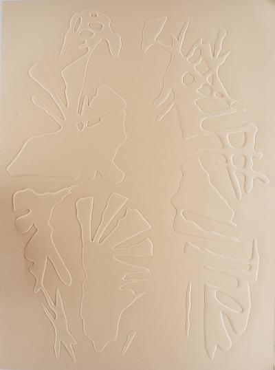 HAJDU : Deux personnages - Gaufrage original, 1963 2