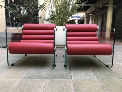 Fabio LENCI - Paire de fauteuils Hyaline, circa 1972 2
