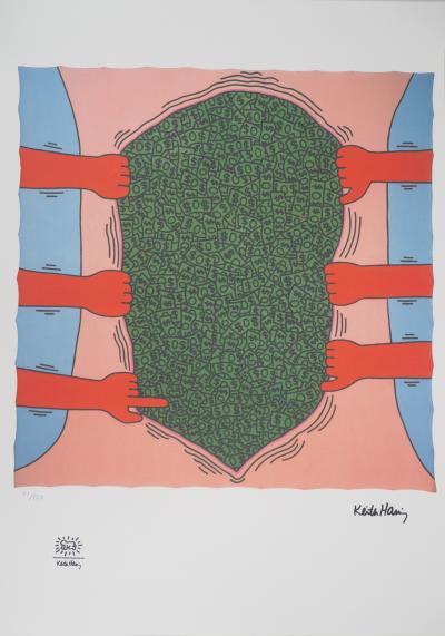 Keith HARING (d’après) - Belly dollars - Sérigraphie signée 2