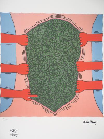 Keith HARING (d’après) - Belly dollars - Sérigraphie signée 2