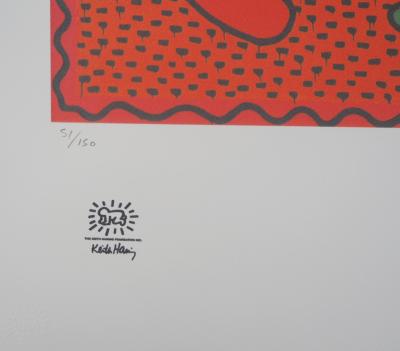 Keith HARING (d’après) - Le loup  - Sérigraphie signée 2
