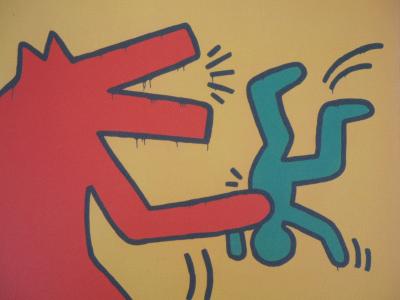 Keith HARING (d’après) - Le loup  - Sérigraphie signée 2