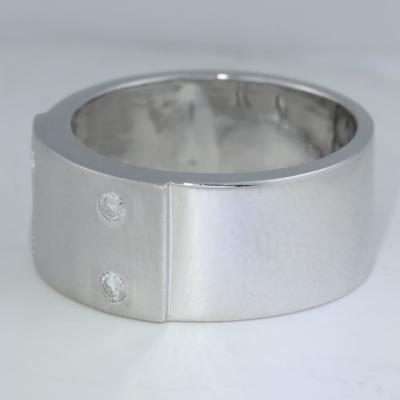 Bague en or blanc pour homme 2