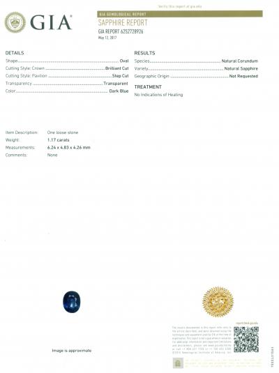 Bague Or Blanc Saphir Bleu et Diamants 2