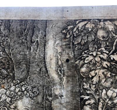 Johannes WIERIX (d’après Dürer) - Adam et Eve, 1566, gravure originale 2